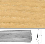 Плинтус шпонированный Tecnorivest Дуб Сахара 60х22, 1 м.п.